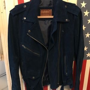Freepeople Understated Suede Motorcycle Jacket